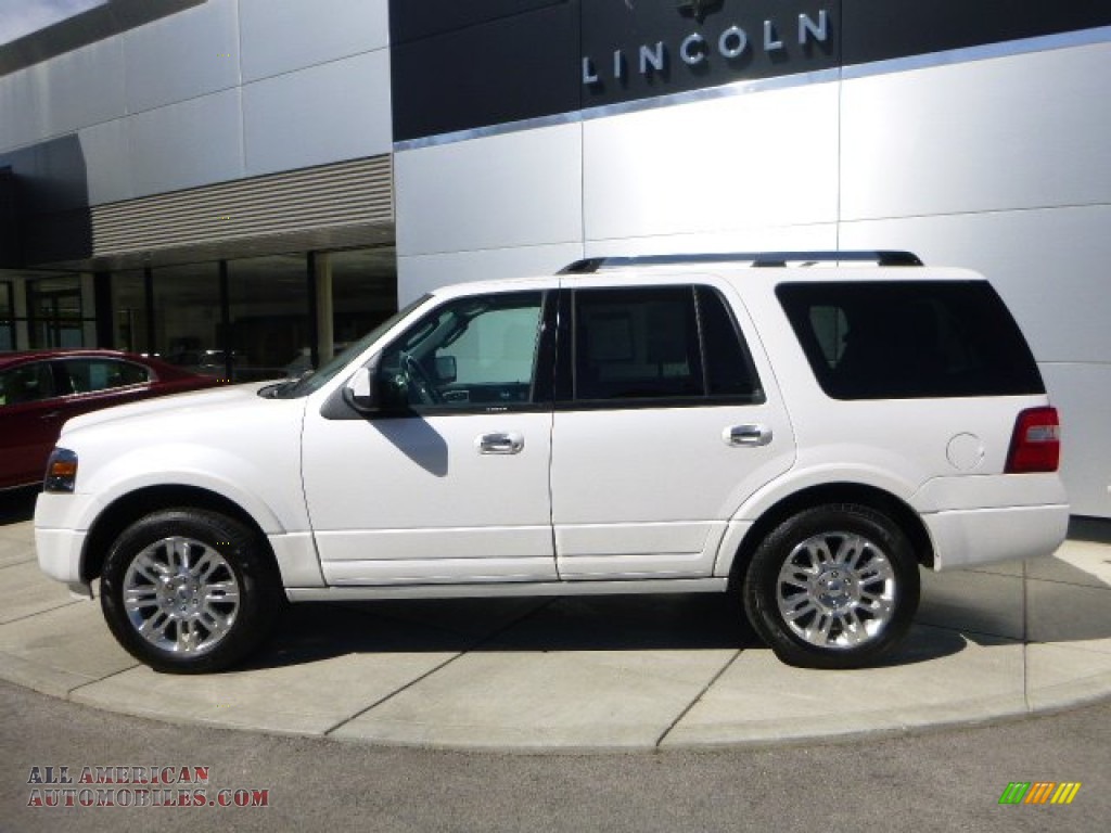 2012 Expedition Limited 4x4 - White Platinum Tri-Coat / Charcoal Black photo #2