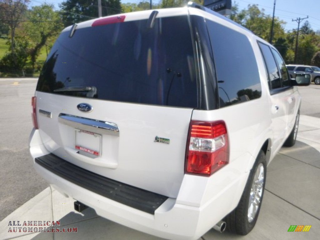 2012 Expedition Limited 4x4 - White Platinum Tri-Coat / Charcoal Black photo #5