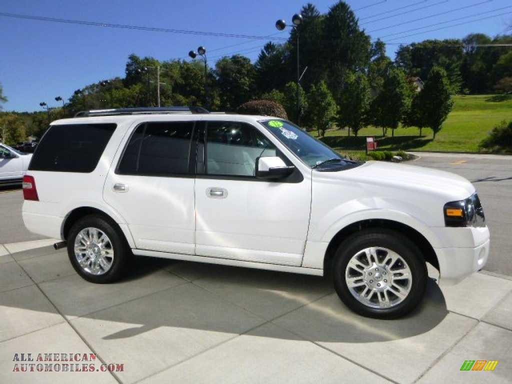 2012 Expedition Limited 4x4 - White Platinum Tri-Coat / Charcoal Black photo #6