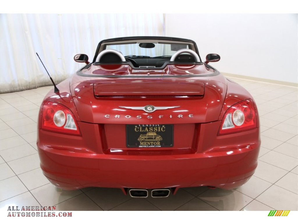 2007 Crossfire Limited Roadster - Blaze Red Crystal Pearlcoat / Dark Slate Gray/Medium Slate Gray photo #17