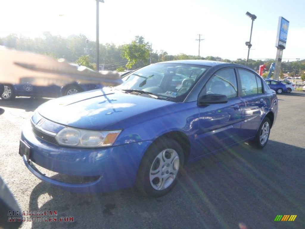 2003 ION 2 Sedan - Bright Blue / Gray photo #1