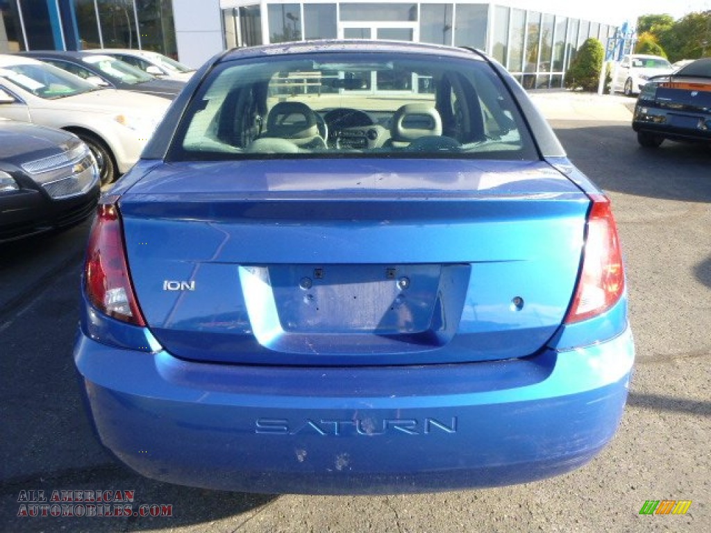 2003 ION 2 Sedan - Bright Blue / Gray photo #3