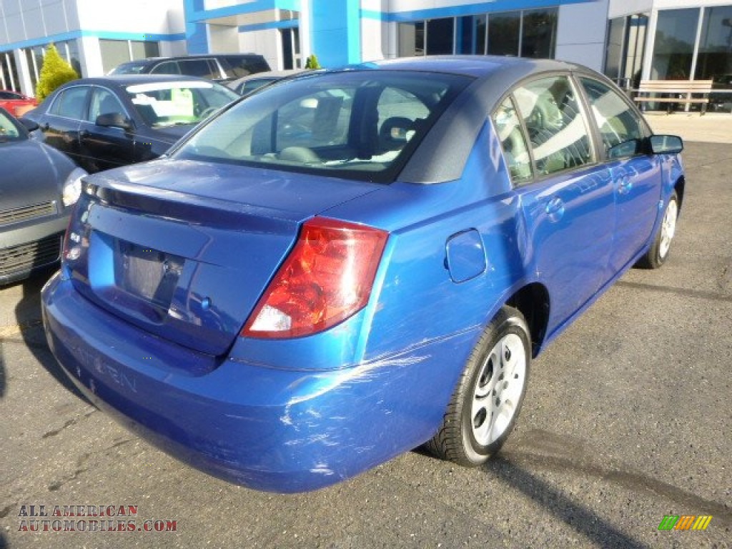 2003 ION 2 Sedan - Bright Blue / Gray photo #4