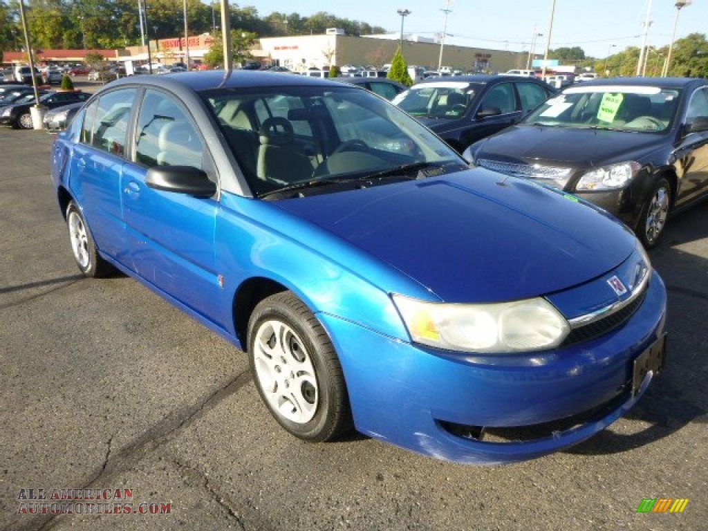 2003 ION 2 Sedan - Bright Blue / Gray photo #5