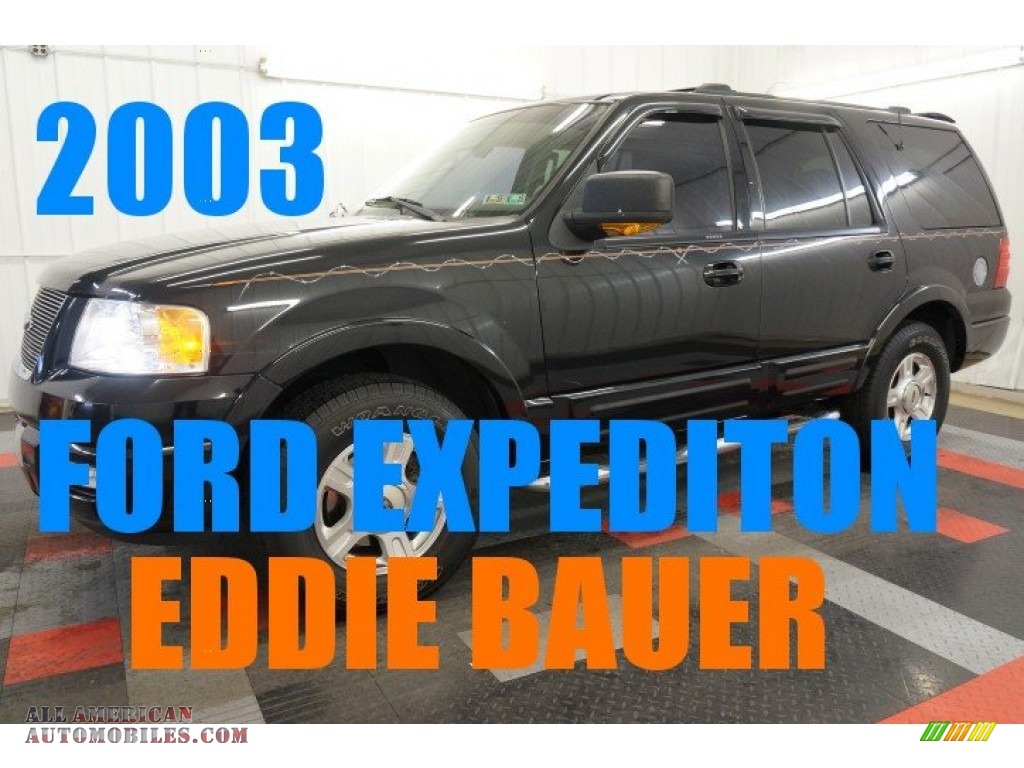 Black Clearcoat / Medium Parchment Ford Expedition Eddie Bauer 4x4