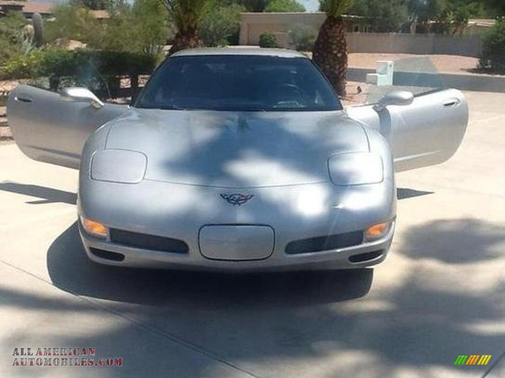 2004 Corvette Z06 - Machine Silver Metallic / Black photo #2