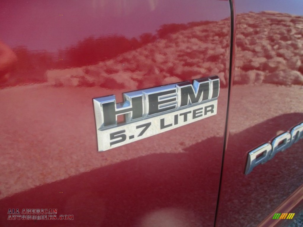 2007 Ram 1500 SLT Quad Cab 4x4 - Inferno Red Crystal Pearl / Medium Slate Gray photo #4