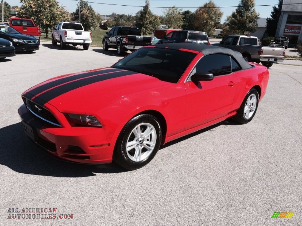 Race Red / Charcoal Black Ford Mustang V6 Convertible