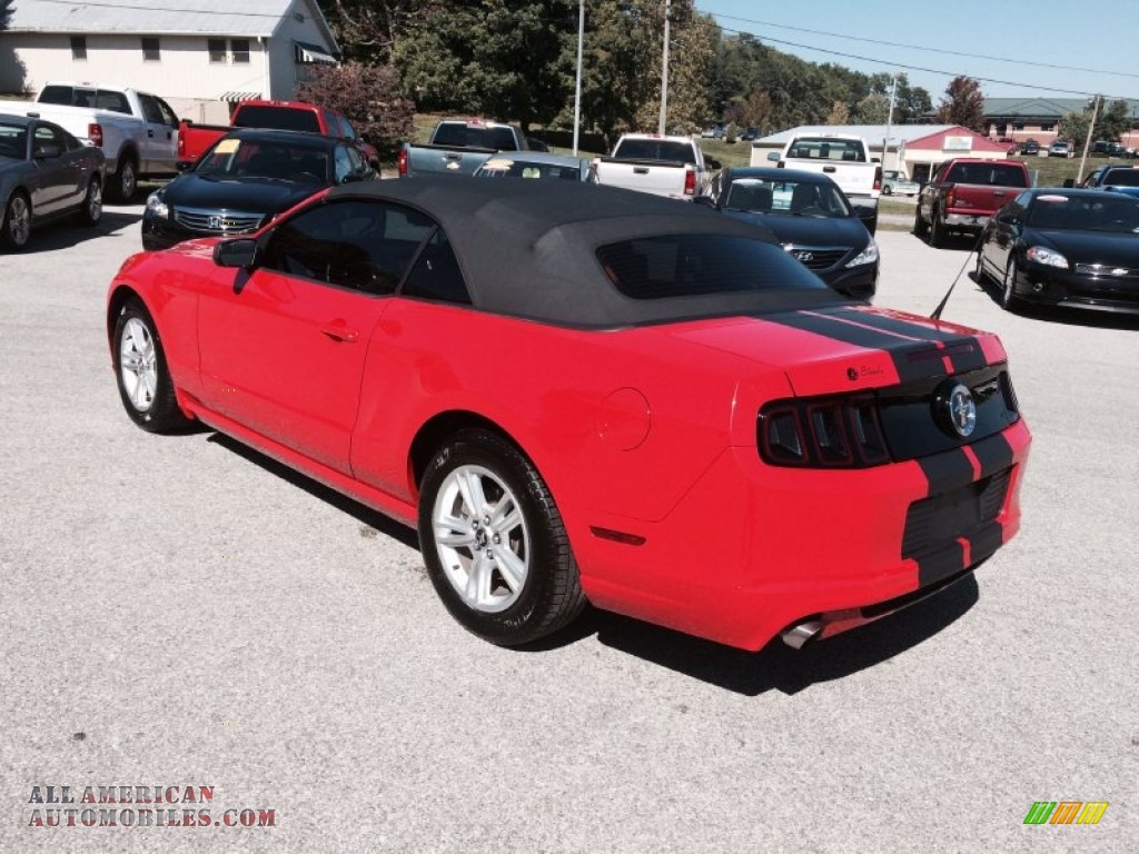 2014 Mustang V6 Convertible - Race Red / Charcoal Black photo #9