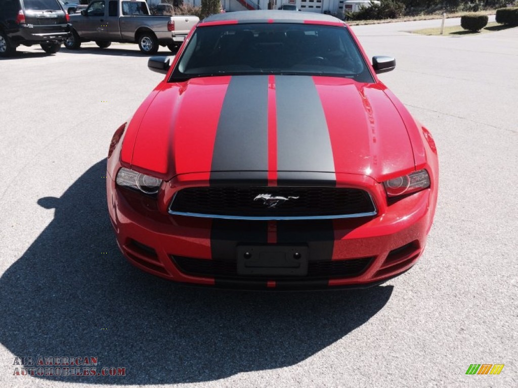 2014 Mustang V6 Convertible - Race Red / Charcoal Black photo #14
