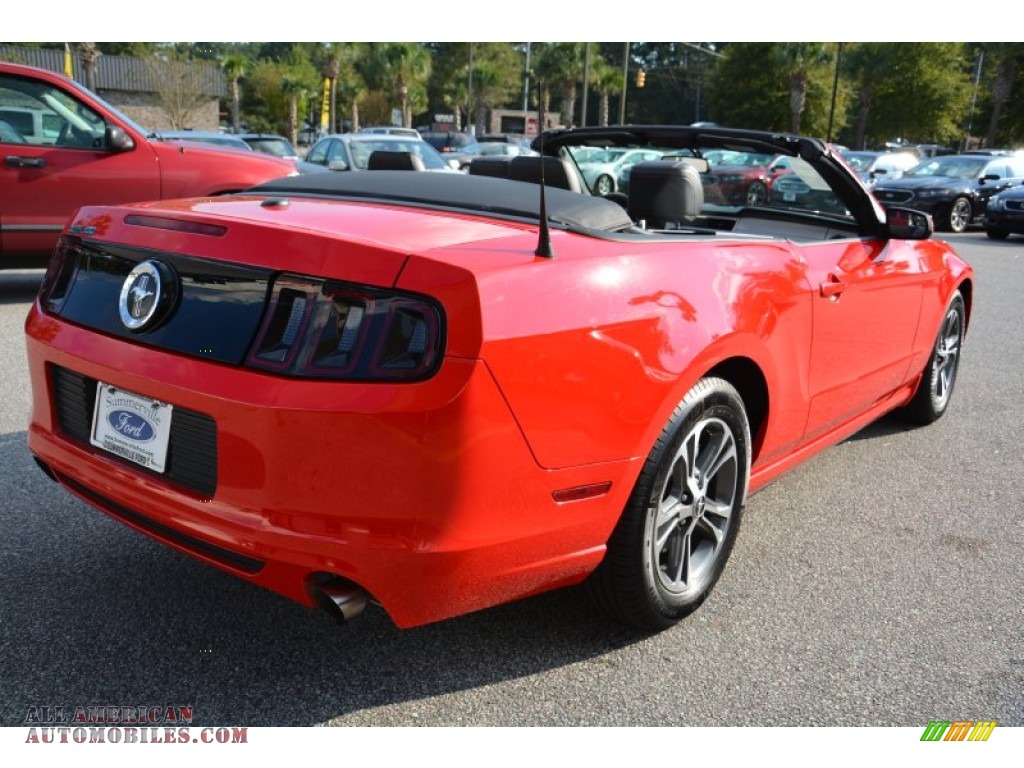 2014 Mustang V6 Premium Convertible - Race Red / Charcoal Black photo #3