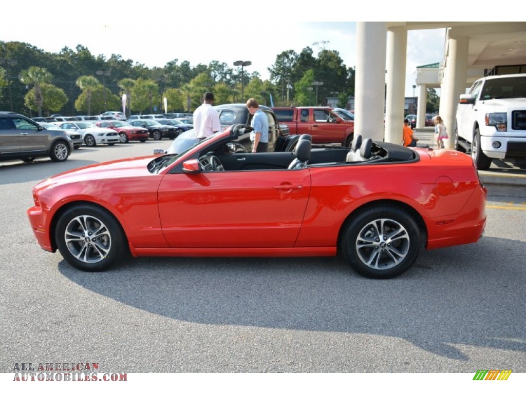 2014 Mustang V6 Premium Convertible - Race Red / Charcoal Black photo #6