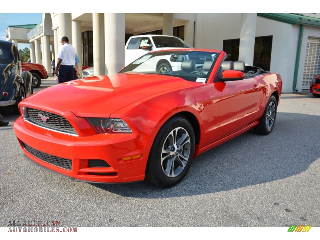 2014 Mustang V6 Premium Convertible - Race Red / Charcoal Black photo #7