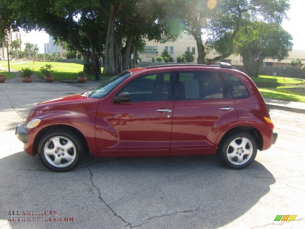 2001 PT Cruiser Limited - Inferno Red Pearl / Taupe/Pearl Beige photo #2