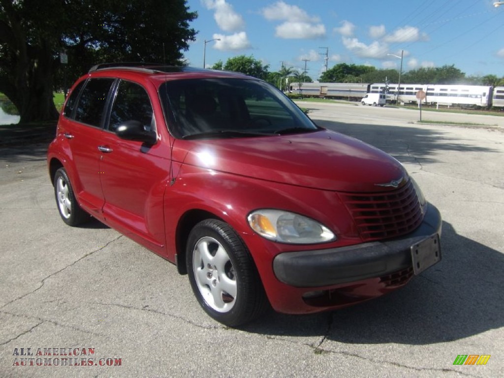 2001 PT Cruiser Limited - Inferno Red Pearl / Taupe/Pearl Beige photo #6