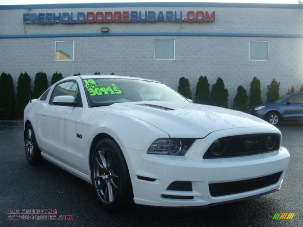2014 Mustang GT Coupe - Oxford White / Charcoal Black/Cashmere Accent photo #1