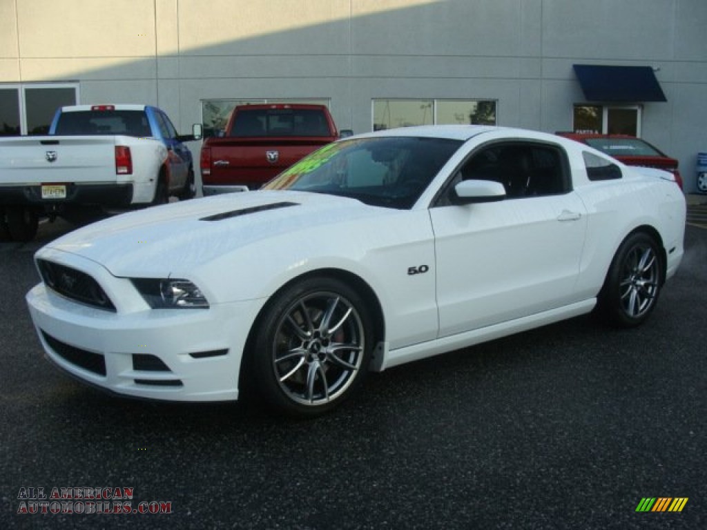 2014 Mustang GT Coupe - Oxford White / Charcoal Black/Cashmere Accent photo #3