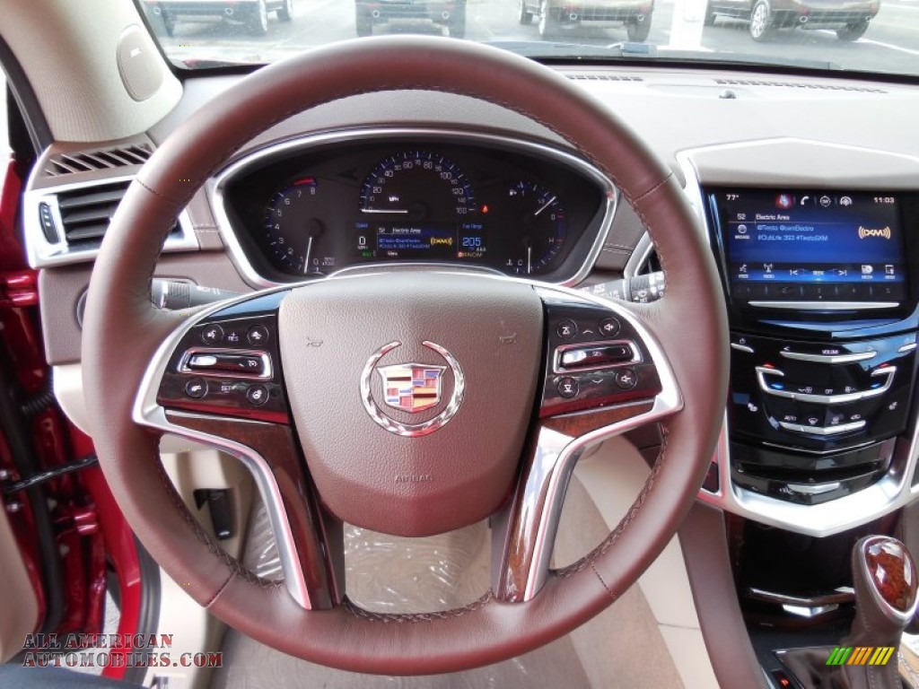 2015 SRX Performance AWD - Crystal Red Tintcoat / Shale/Brownstone photo #13