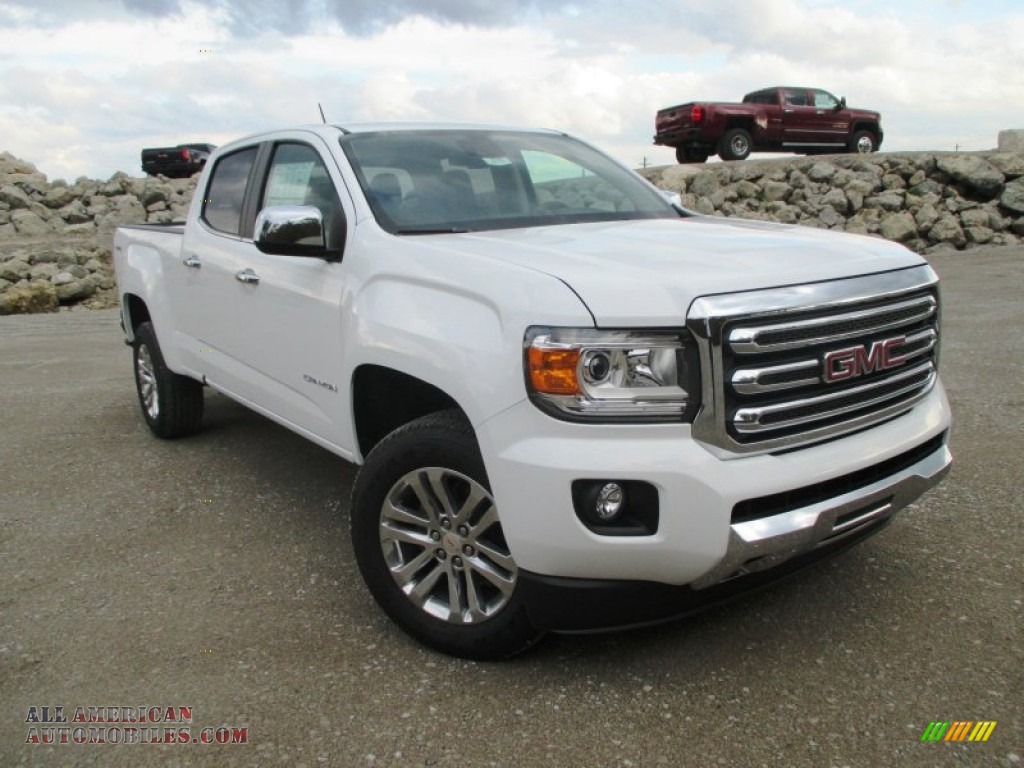 2015 GMC Canyon SLT Crew Cab 4x4 in Summit White photo #5 ...