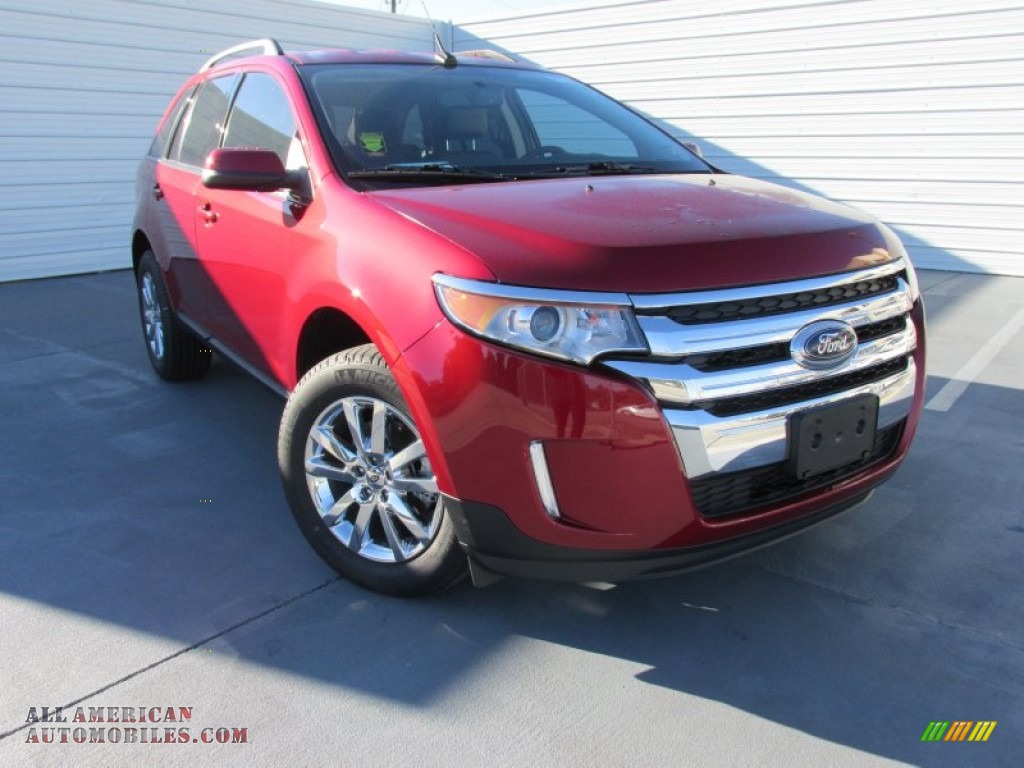 Ruby Red / Charcoal Black Ford Edge Limited