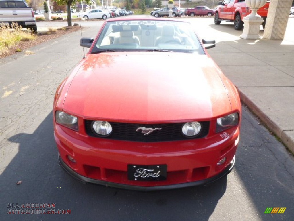2005 Mustang GT Premium Convertible - Redfire Metallic / Medium Parchment photo #3