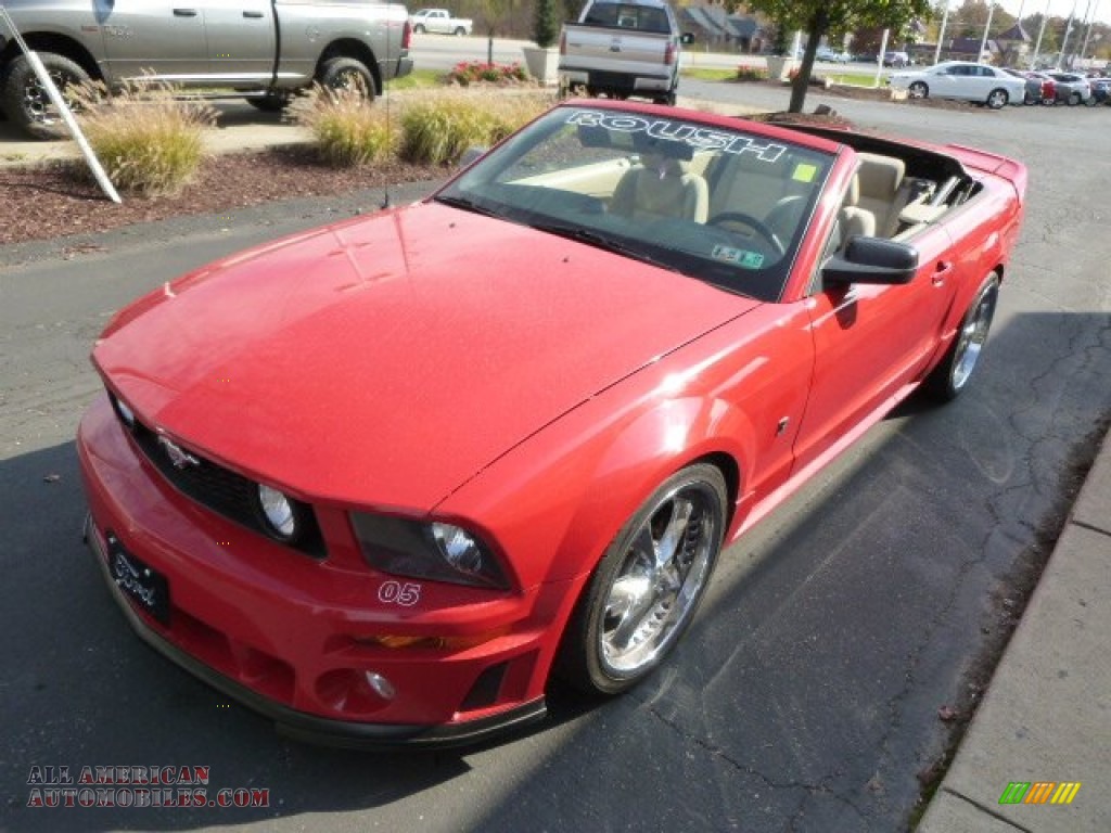 2005 Mustang GT Premium Convertible - Redfire Metallic / Medium Parchment photo #4