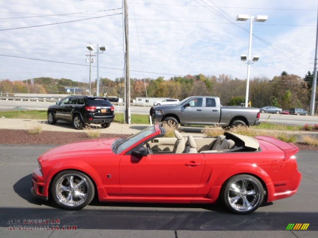 2005 Mustang GT Premium Convertible - Redfire Metallic / Medium Parchment photo #5