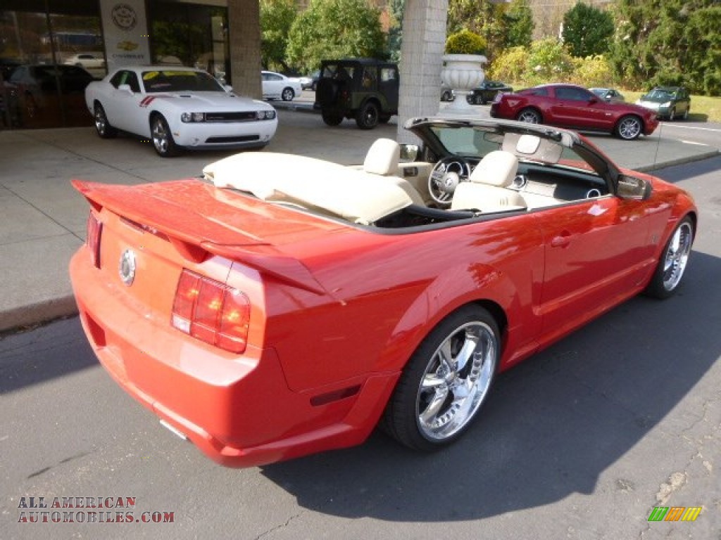 2005 Mustang GT Premium Convertible - Redfire Metallic / Medium Parchment photo #8