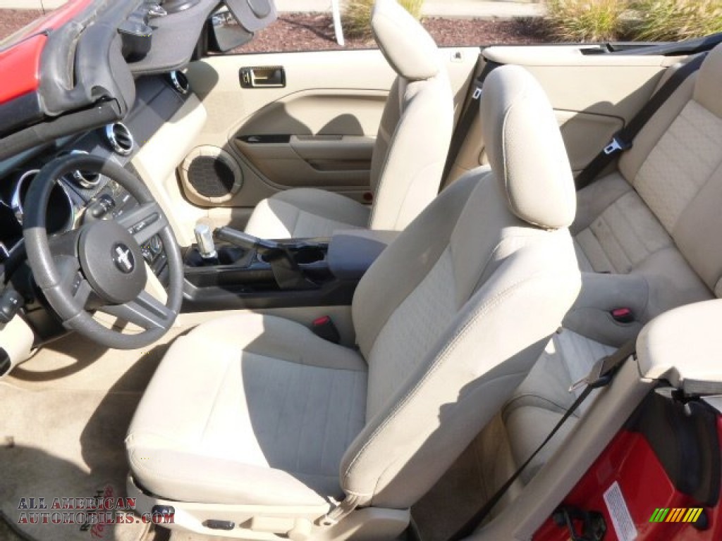 2005 Mustang GT Premium Convertible - Redfire Metallic / Medium Parchment photo #11