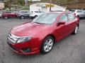 Ford Fusion SE Red Candy Metallic photo #5