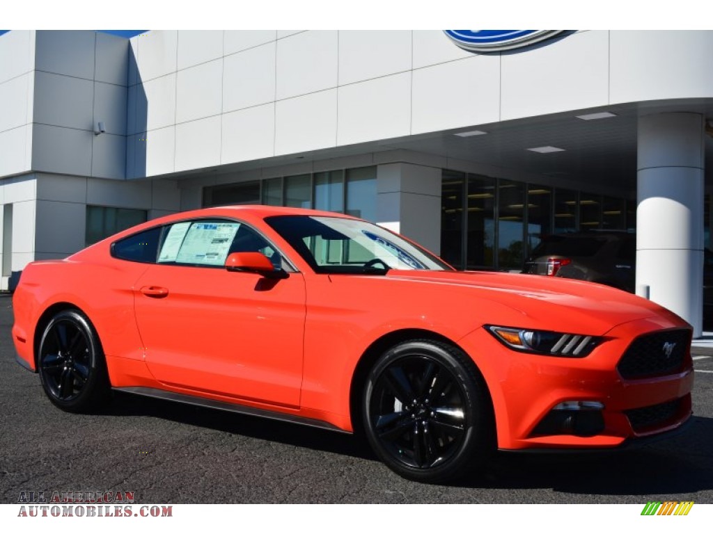 Competition Orange / Ebony Ford Mustang EcoBoost Premium Coupe