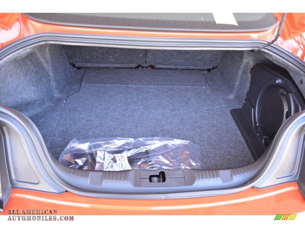 2015 Mustang EcoBoost Premium Coupe - Competition Orange / Ebony photo #9