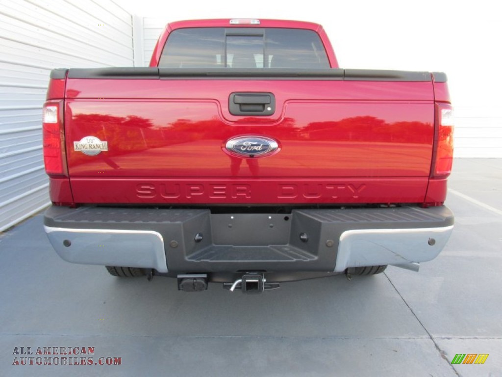 2015 F250 Super Duty King Ranch Crew Cab 4x4 - Ruby Red / King Ranch Mesa Antique Affect/Black photo #5