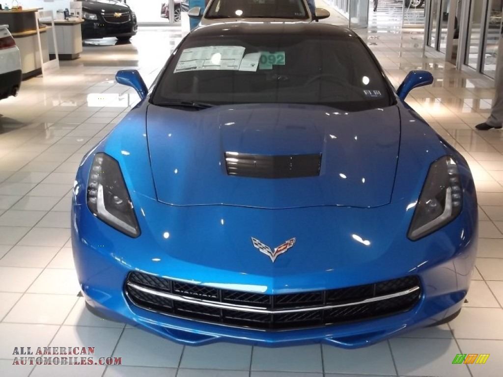 2015 Corvette Stingray Coupe - Laguna Blue Tintcoat / Jet Black photo #2