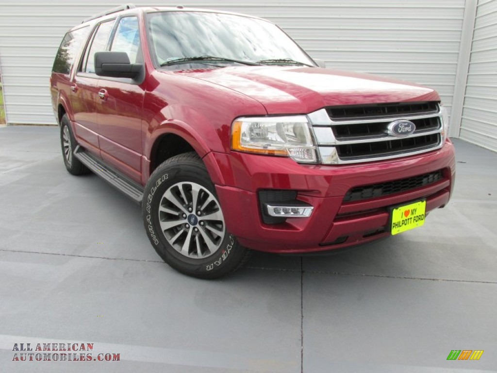 2015 Expedition EL XLT - Ruby Red Metallic / Dune photo #1