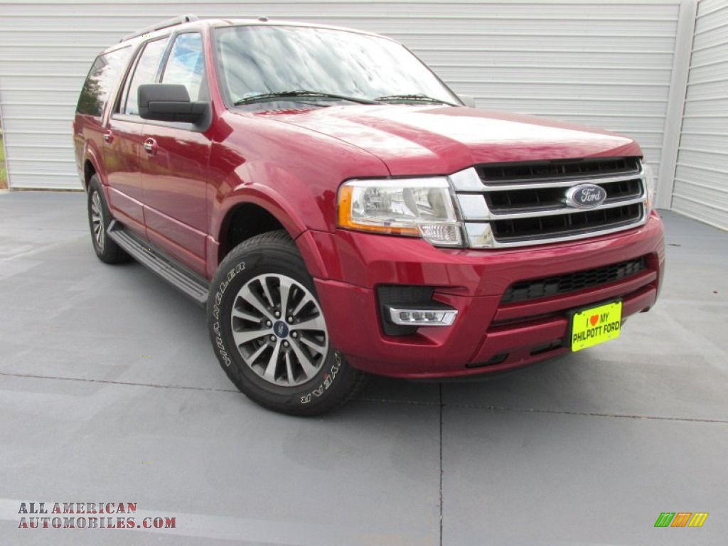 2015 Expedition EL XLT - Ruby Red Metallic / Dune photo #2