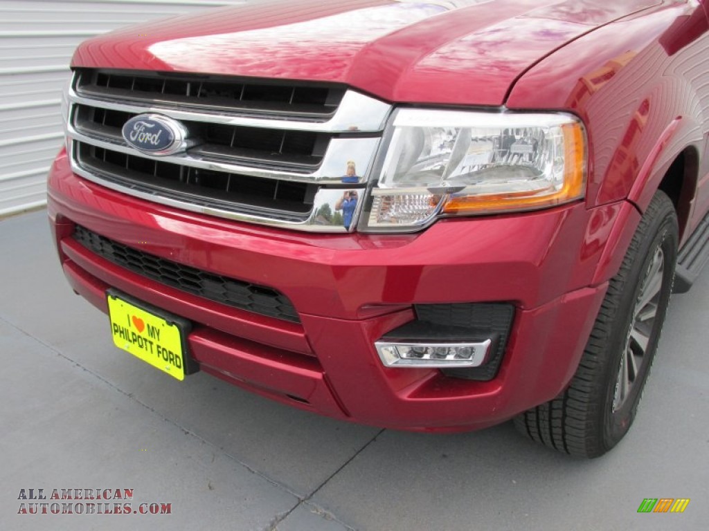 2015 Expedition EL XLT - Ruby Red Metallic / Dune photo #10