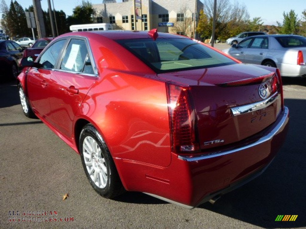 2012 CTS 4 3.0 AWD Sedan - Crystal Red Tintcoat / Cashmere/Cocoa photo #4
