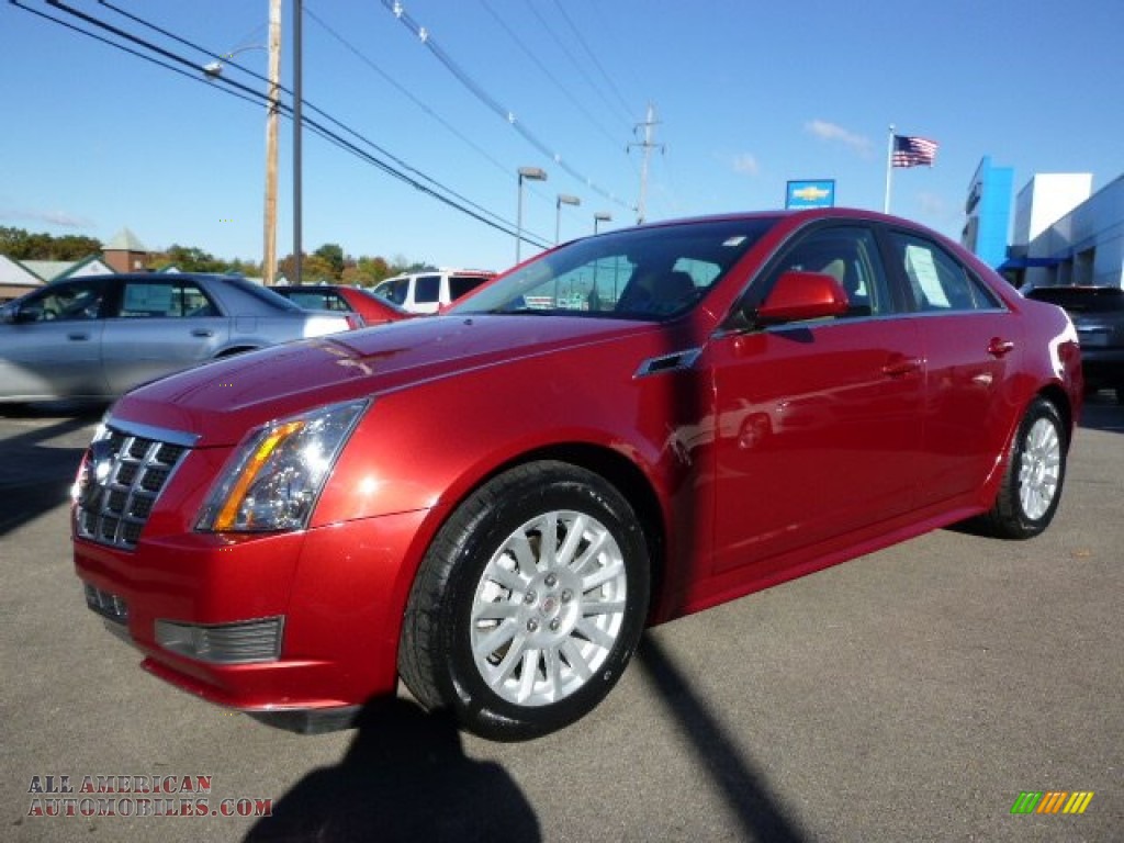 2012 CTS 4 3.0 AWD Sedan - Crystal Red Tintcoat / Cashmere/Cocoa photo #6