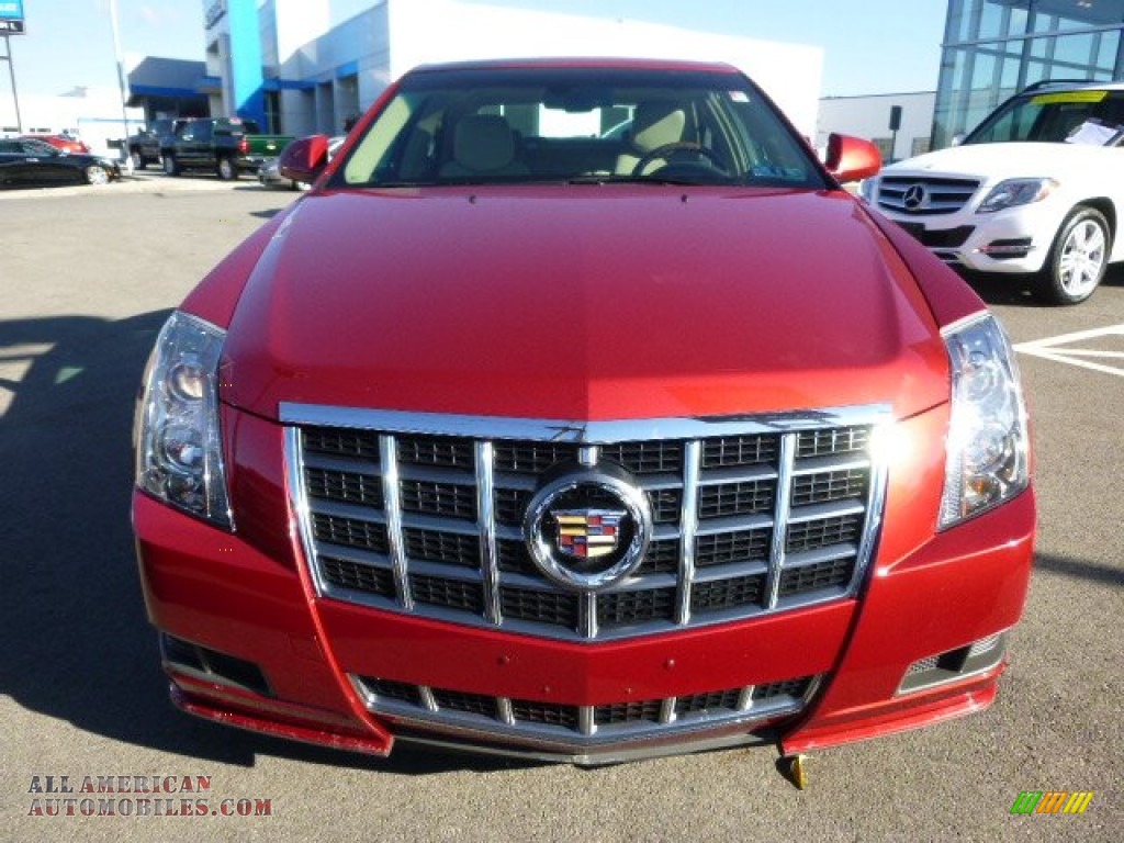 2012 CTS 4 3.0 AWD Sedan - Crystal Red Tintcoat / Cashmere/Cocoa photo #7