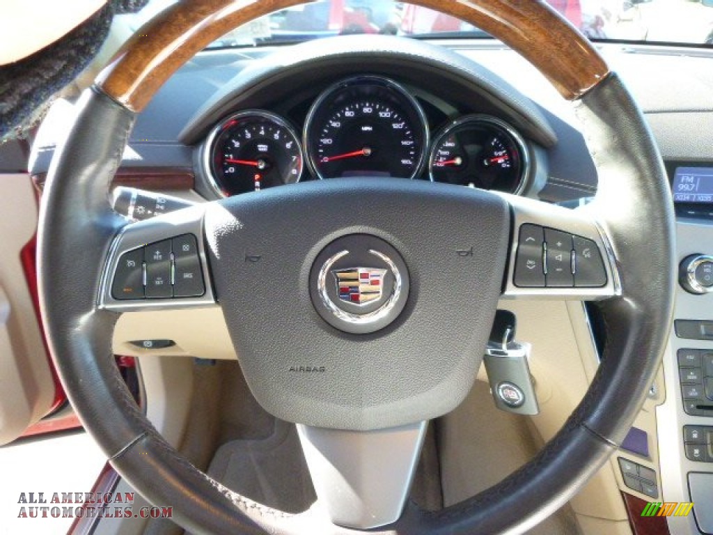 2012 CTS 4 3.0 AWD Sedan - Crystal Red Tintcoat / Cashmere/Cocoa photo #20