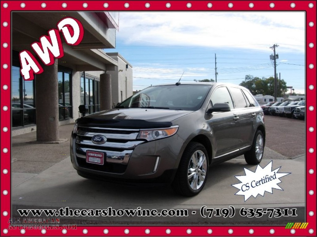 Ginger Ale Metallic / Sienna/Charcoal Black Ford Edge Limited AWD