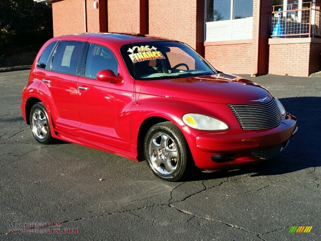 2001 PT Cruiser Limited - Inferno Red Pearl / Taupe/Pearl Beige photo #8