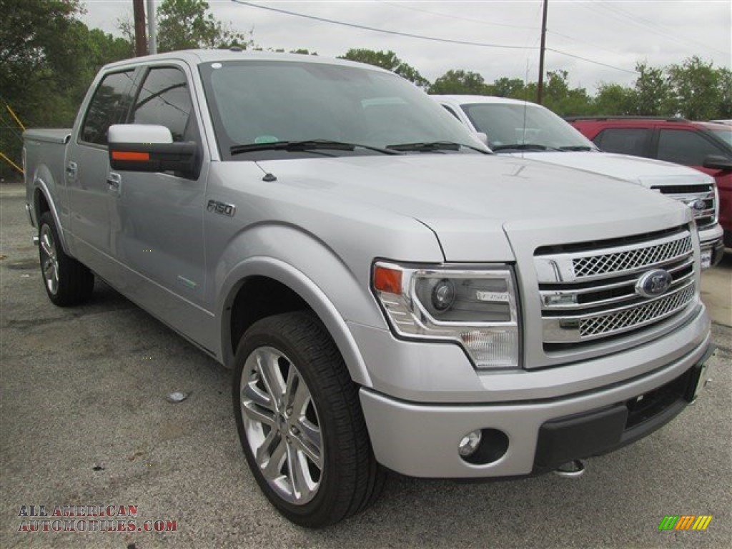 Ingot Silver / Limited Marina Blue Leather Ford F150 Limited SuperCrew 4x4