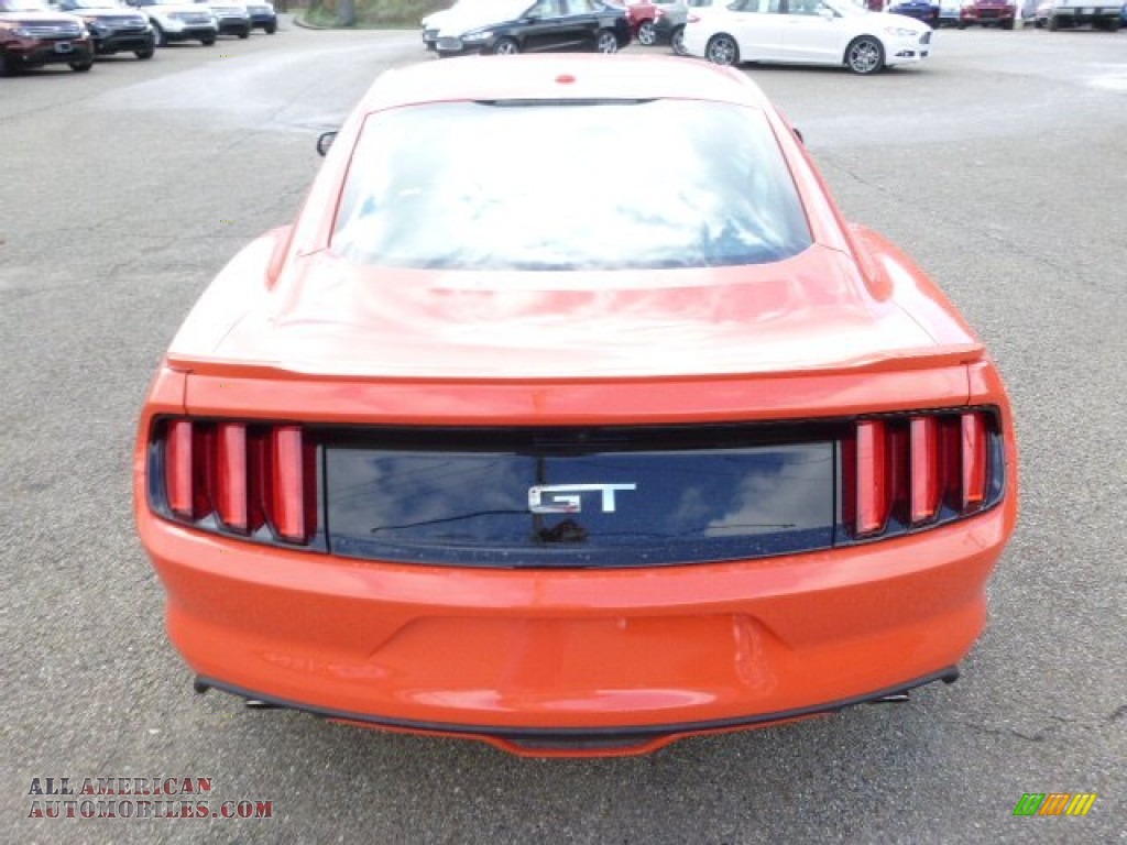 2015 Mustang GT Premium Coupe - Competition Orange / Ebony photo #7