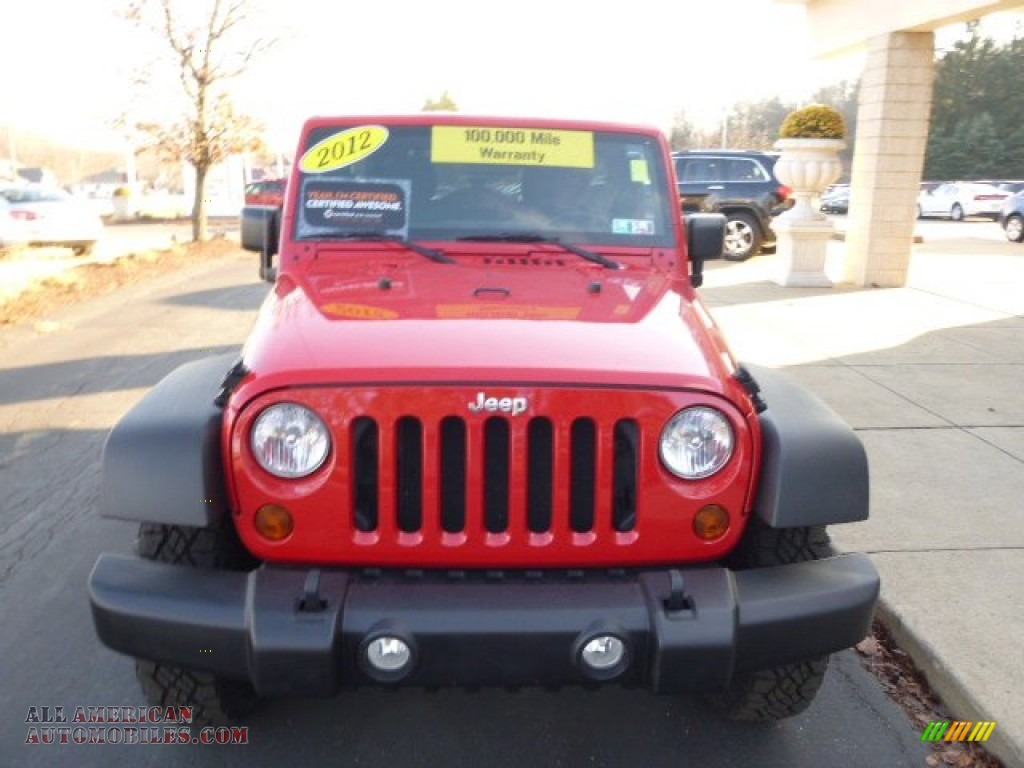 2012 Wrangler Unlimited Sport 4x4 - Flame Red / Black photo #3