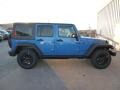 Jeep Wrangler Unlimited Willys Wheeler 4x4 Hydro Blue Pearl photo #6