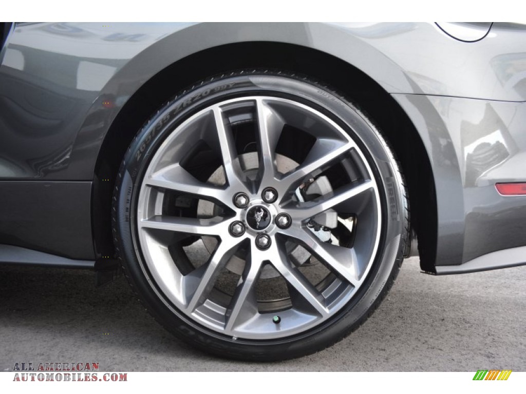 2015 Mustang EcoBoost Premium Coupe - Magnetic Metallic / Ebony photo #10