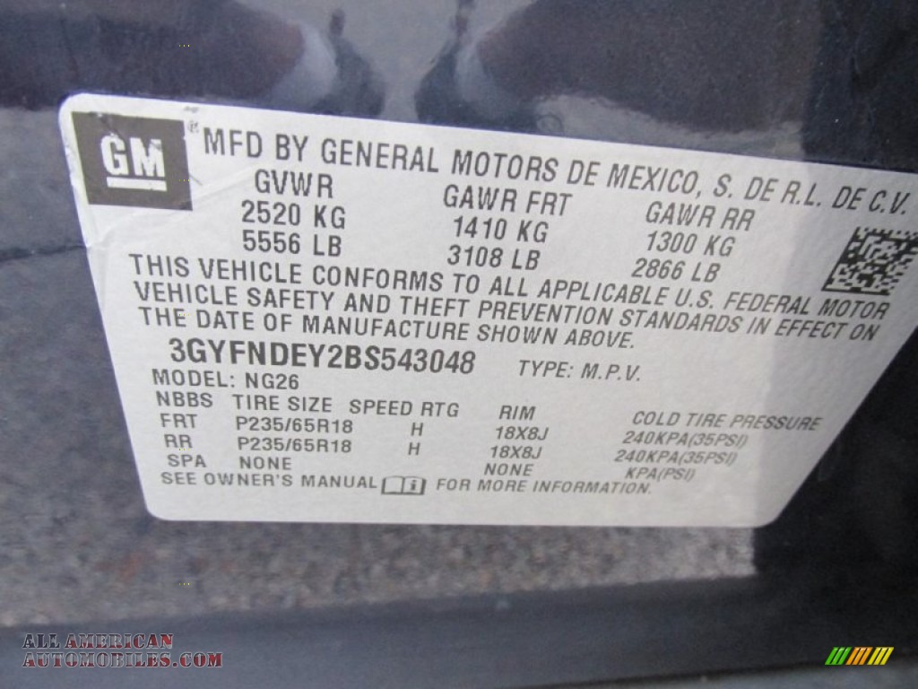 2011 SRX 4 V6 AWD - Imperial Blue Metallic / Shale/Brownstone photo #9