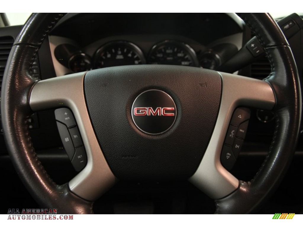 2012 Sierra 1500 SLE Extended Cab 4x4 - Stealth Gray Metallic / Ebony photo #6